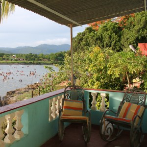 Sea view from a casa particaular in La Boca near Trinidad Cuba