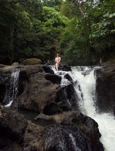 Bathing at Chorro de las Mozas El Valle