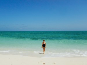 Swimming in the Atlantic Ocean near Guardalavaca Cuba