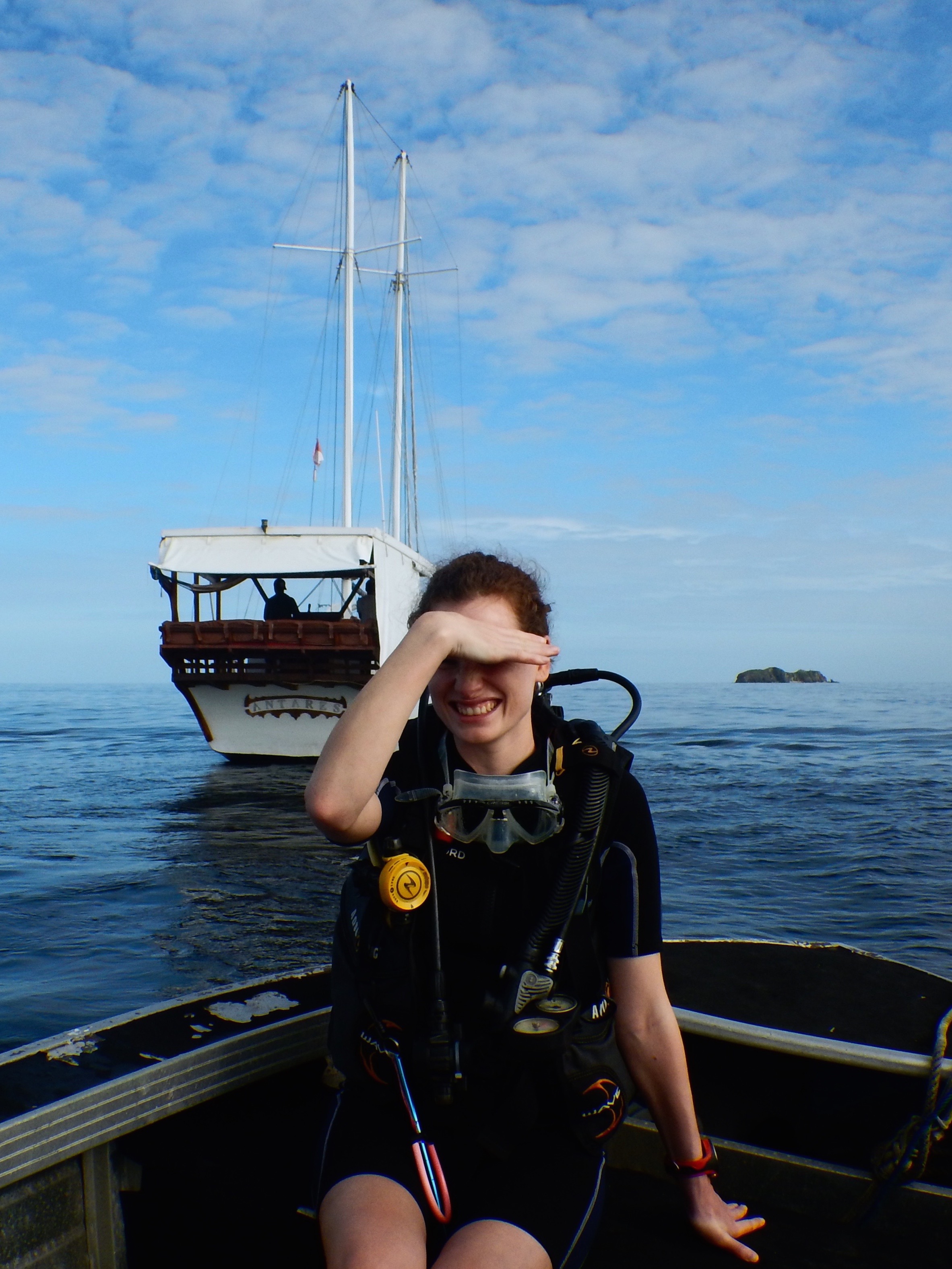Getting ready to dive in Komodo National Park