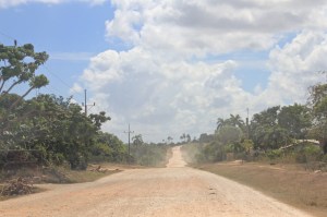 Dusty road from Gibara to Guardalavaca