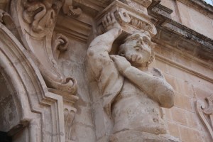 Baroque palace detail, Mdina Malta