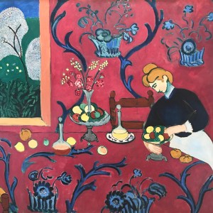 Detail of The dessert: harmony in red by Matisse