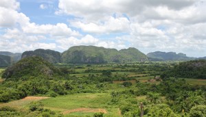 View over Vinales from Balcon del Valle