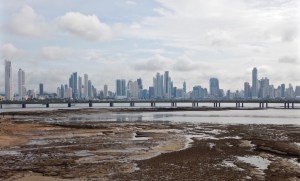 Panama city skyline seen from Casco Viejo