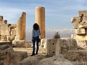 Baalbek temple ruins view