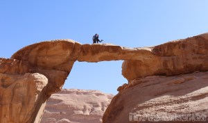 Umm Fruth rock bridge Rum, Jordan