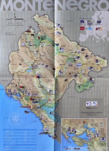 Montenegro road trip itinerary map