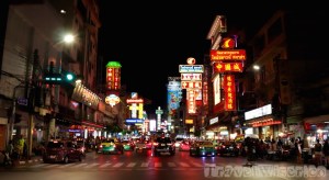 Bangkok Chinatown Yaowarat street scene
