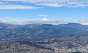 TeleferiQo view over Quito from Loma Cruz