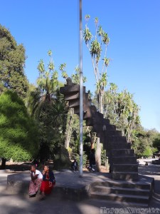 Stairs monument at Ethnological Museum Addis Ababa