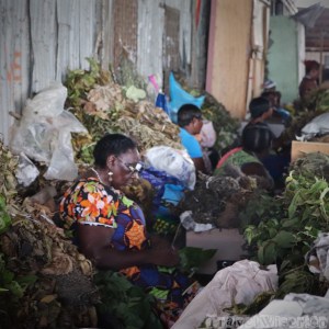 Maroon women at a Paramaribo market, Suriname
