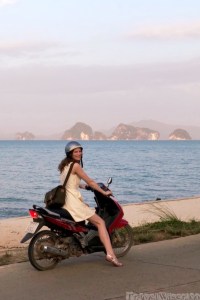 Exploring Koh Yao Noi by scooter