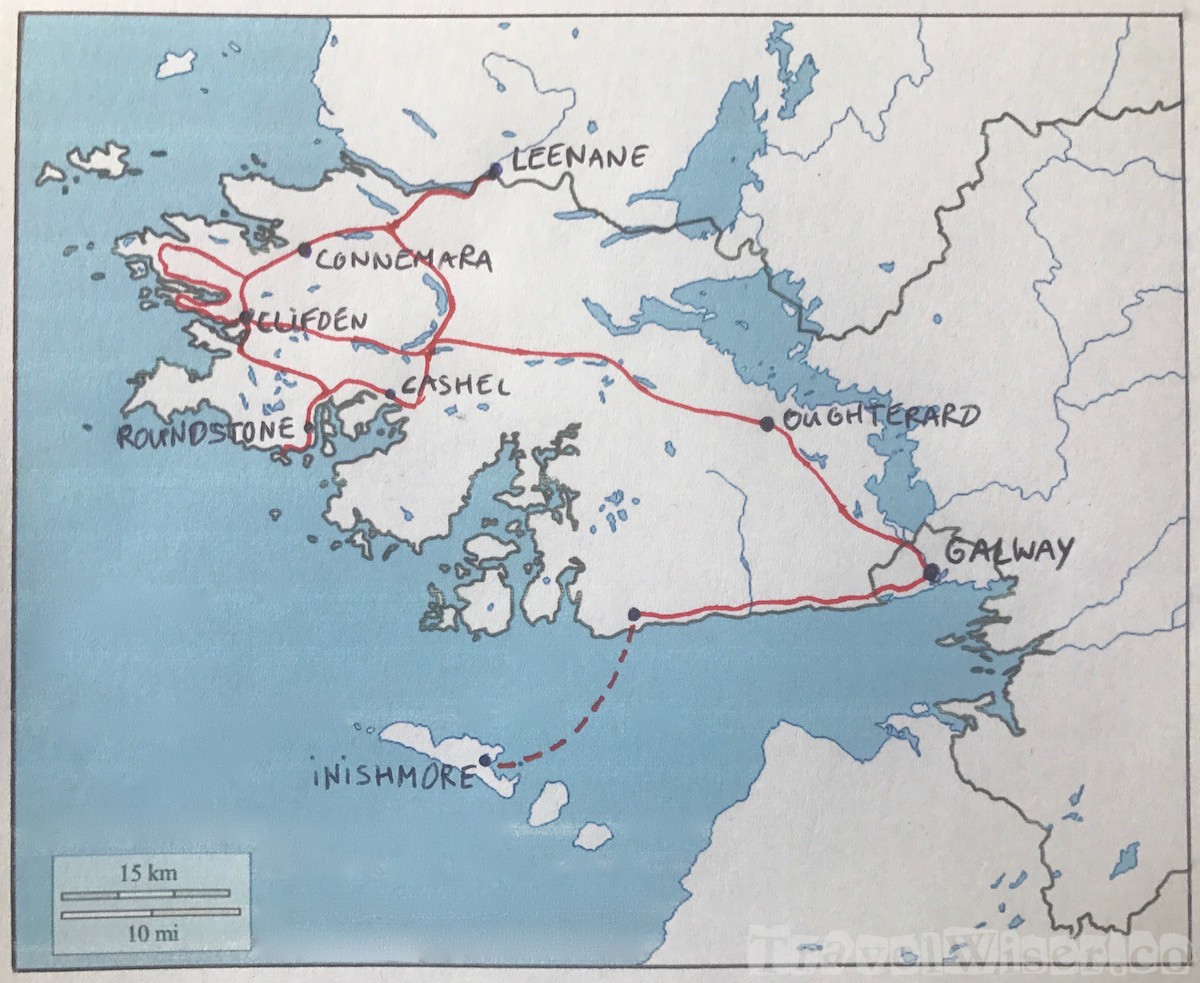 County Galway road trip map