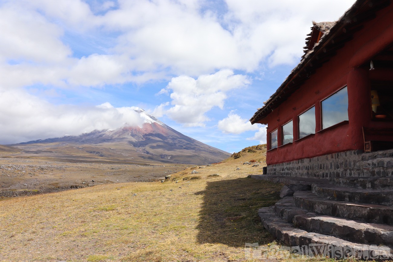 Tambopaxi Lodge with a view of Volcan Cotopaxi