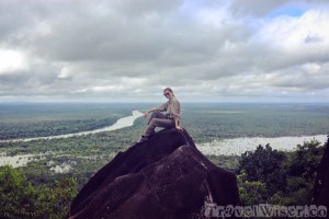 On top of Awarmie Mountain, Guyana rainforest
