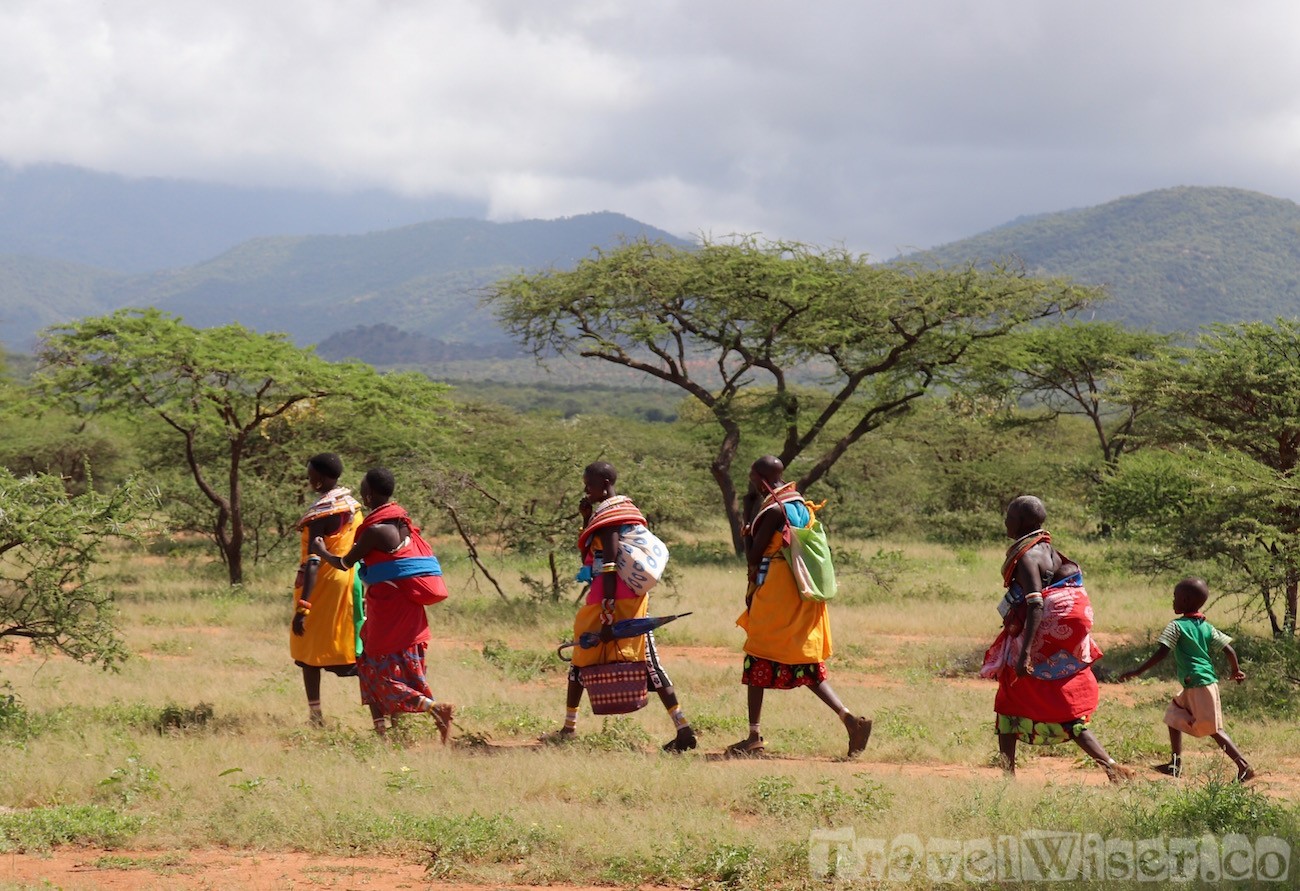 Samburu women on the way to market