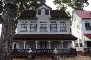 Colonial house near Fort Zeelandia in Paramaribo, Suriname