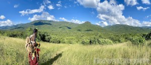 Mathews Range hiking with a Samburu guide of Kitich Forest Camp