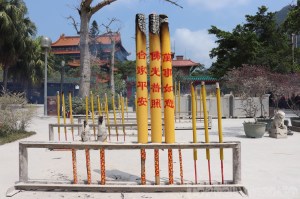 Giant incense offers at Po Lin Monastery on Lantau Island