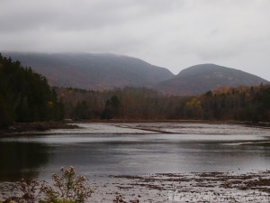 Misty morning at Eagle Lake, Acadia National Park