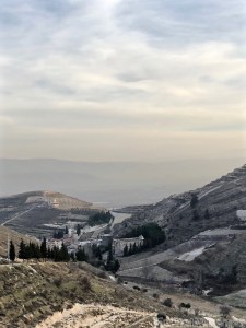 View over Niha and temples, Lebanon