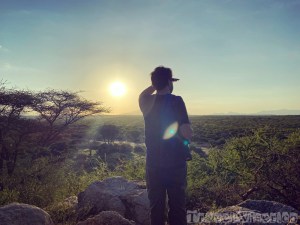 Sunset bushwalk Saruni Rhino Kenya