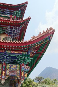 Temple roof detail, Po Lin Monastery