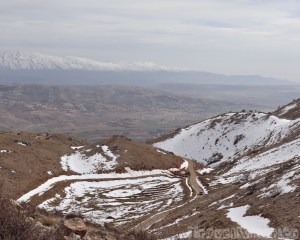 Snowy mountains Lebanon