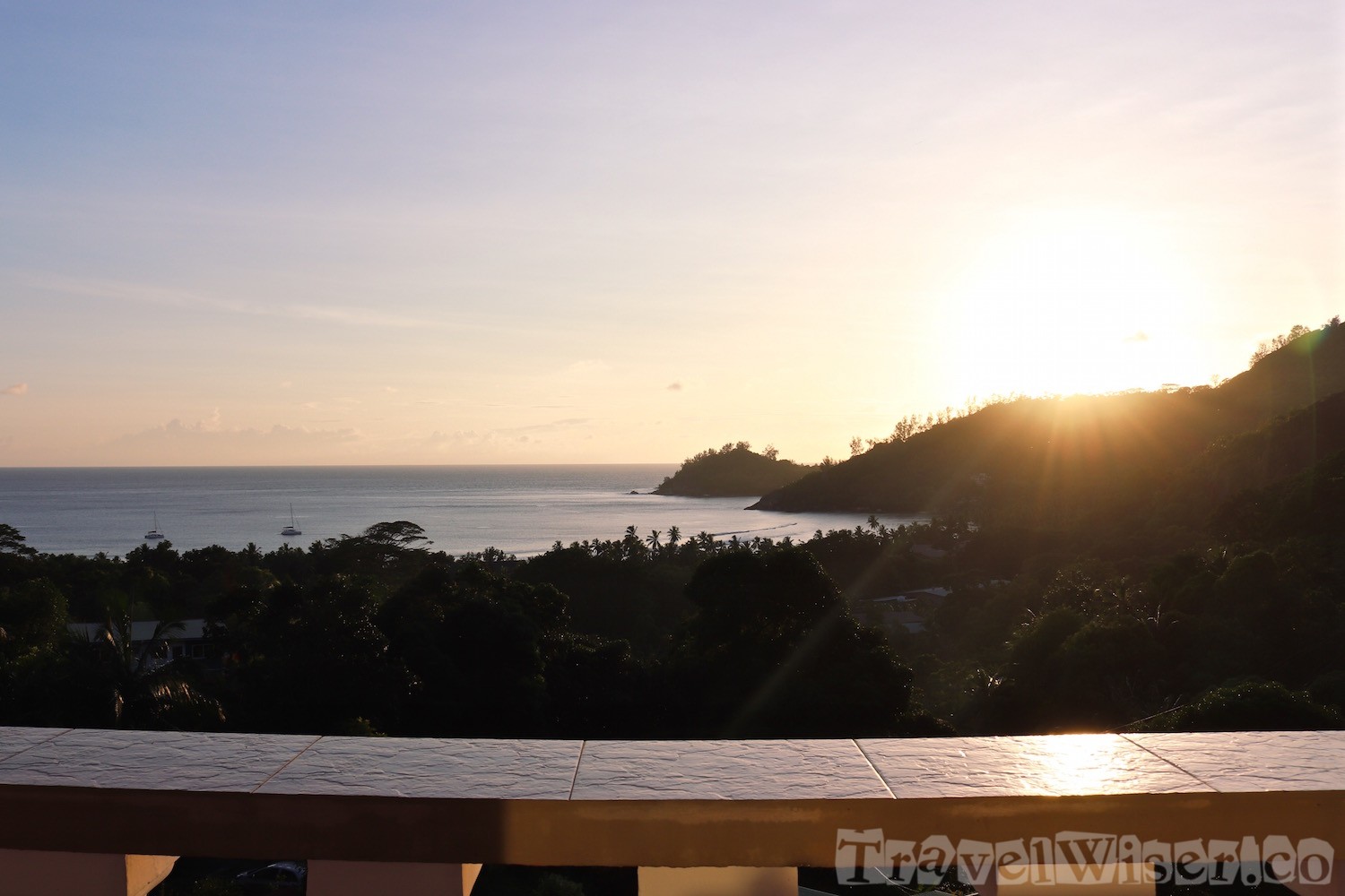 Mahe sunset view