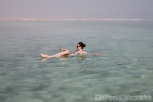 Floating in the Dead Sea