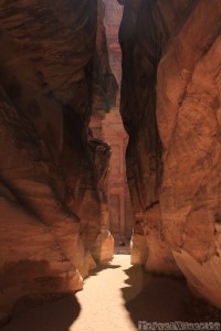 View of the Treasury from the Siq, Petra