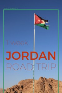 1 week Jordan road trip pin