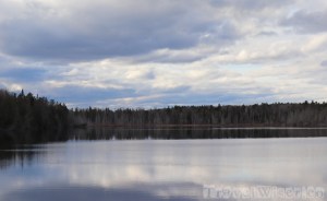 Shimmering lake, Maine