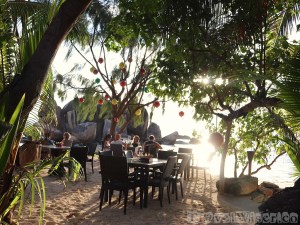 Les Rochers restaurant Praslin