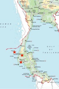 Travel Wiser Thailand travel itinerary map