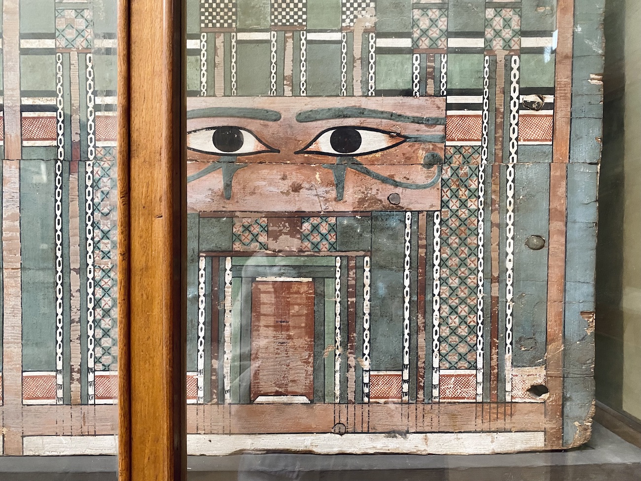 Sarcophagus with eyes at the Egyptian Museum Cairo