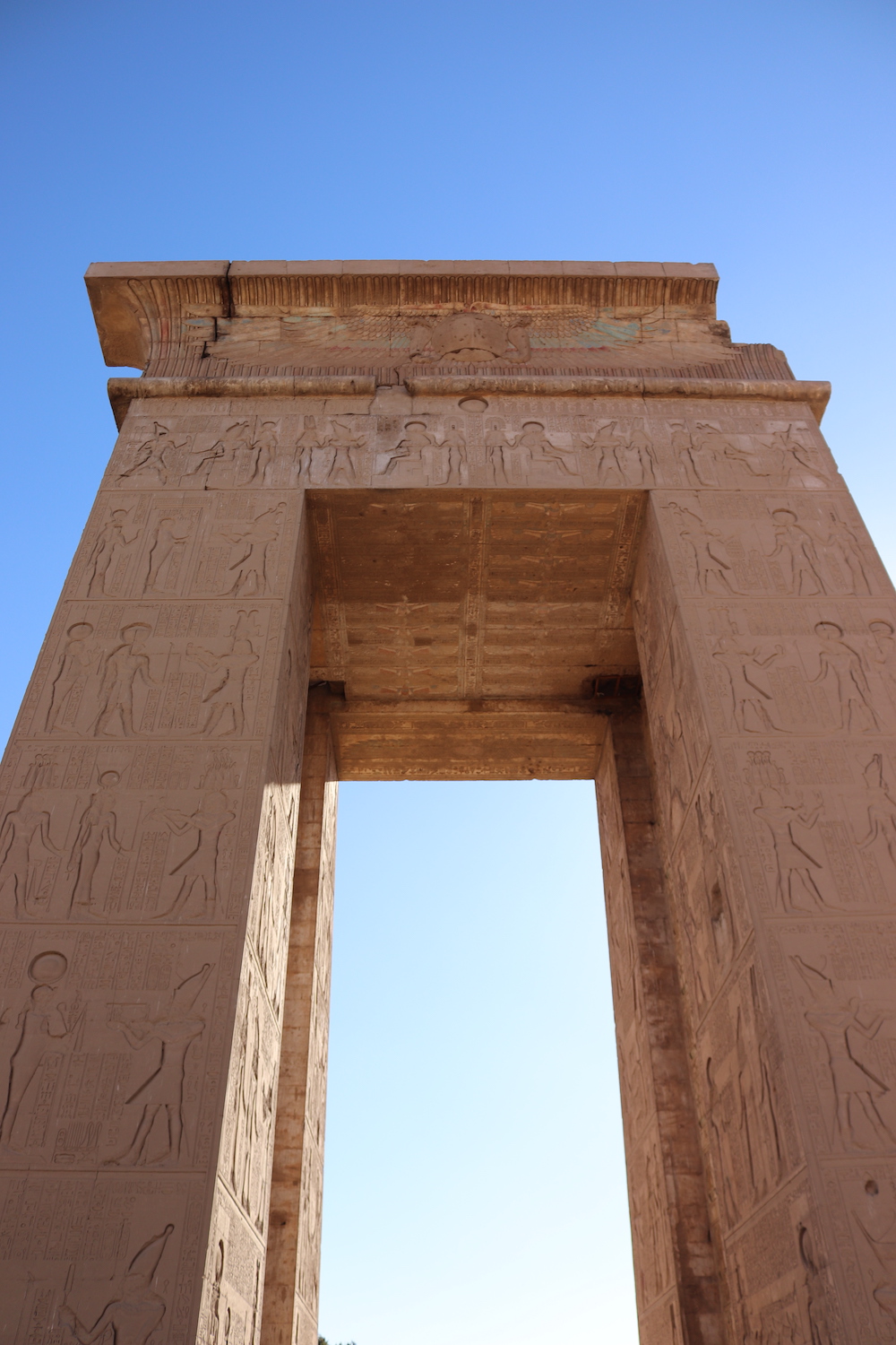 A gate at the Karnak temple complex in Luxor