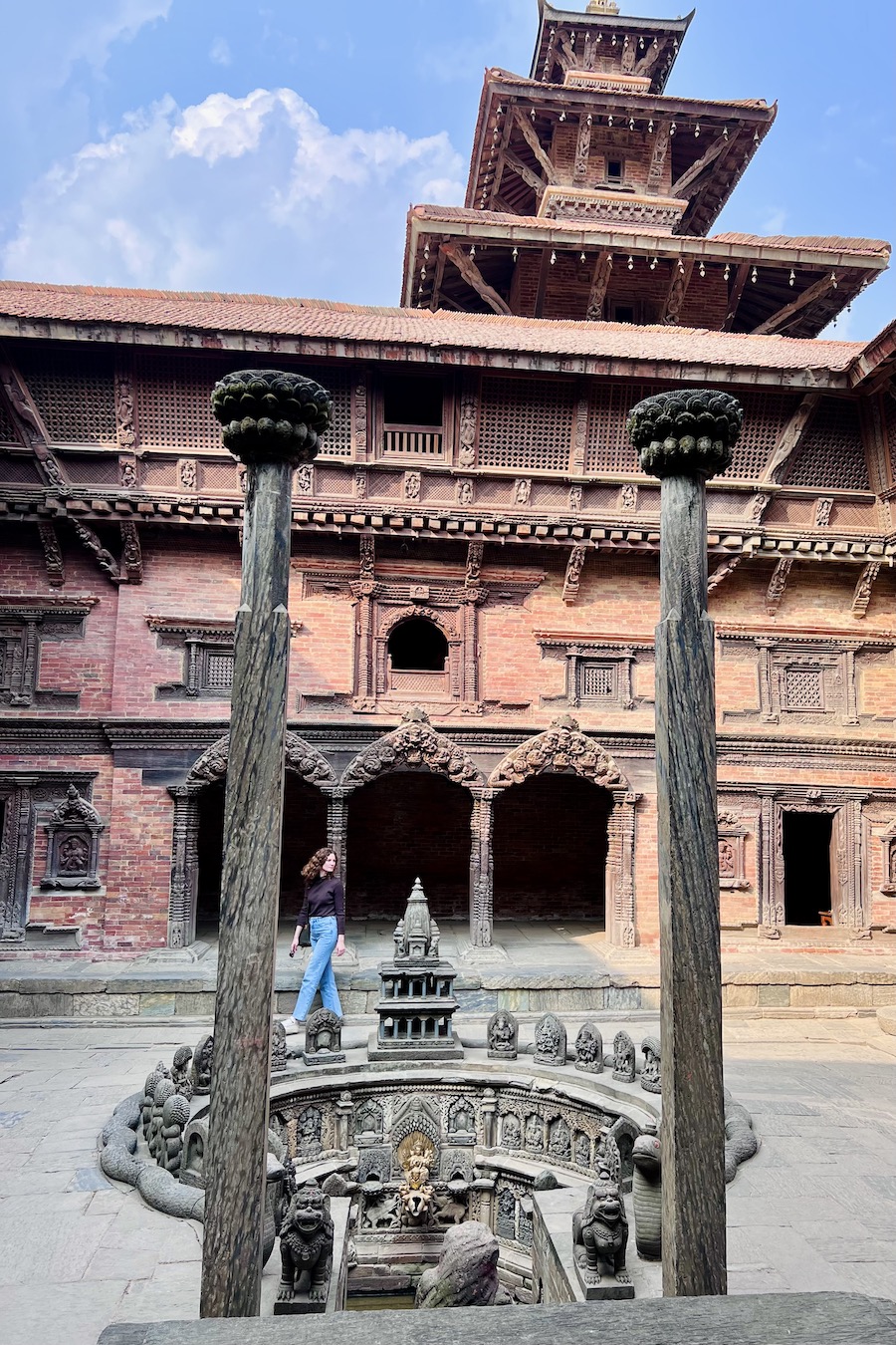 Patan Durbar Square palace courtyard