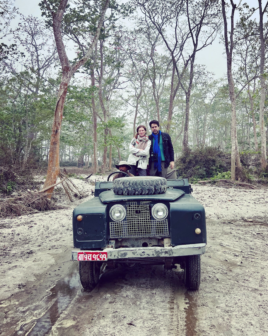 Tiger Tops lodge vintage landrover safari Chitwan National Park