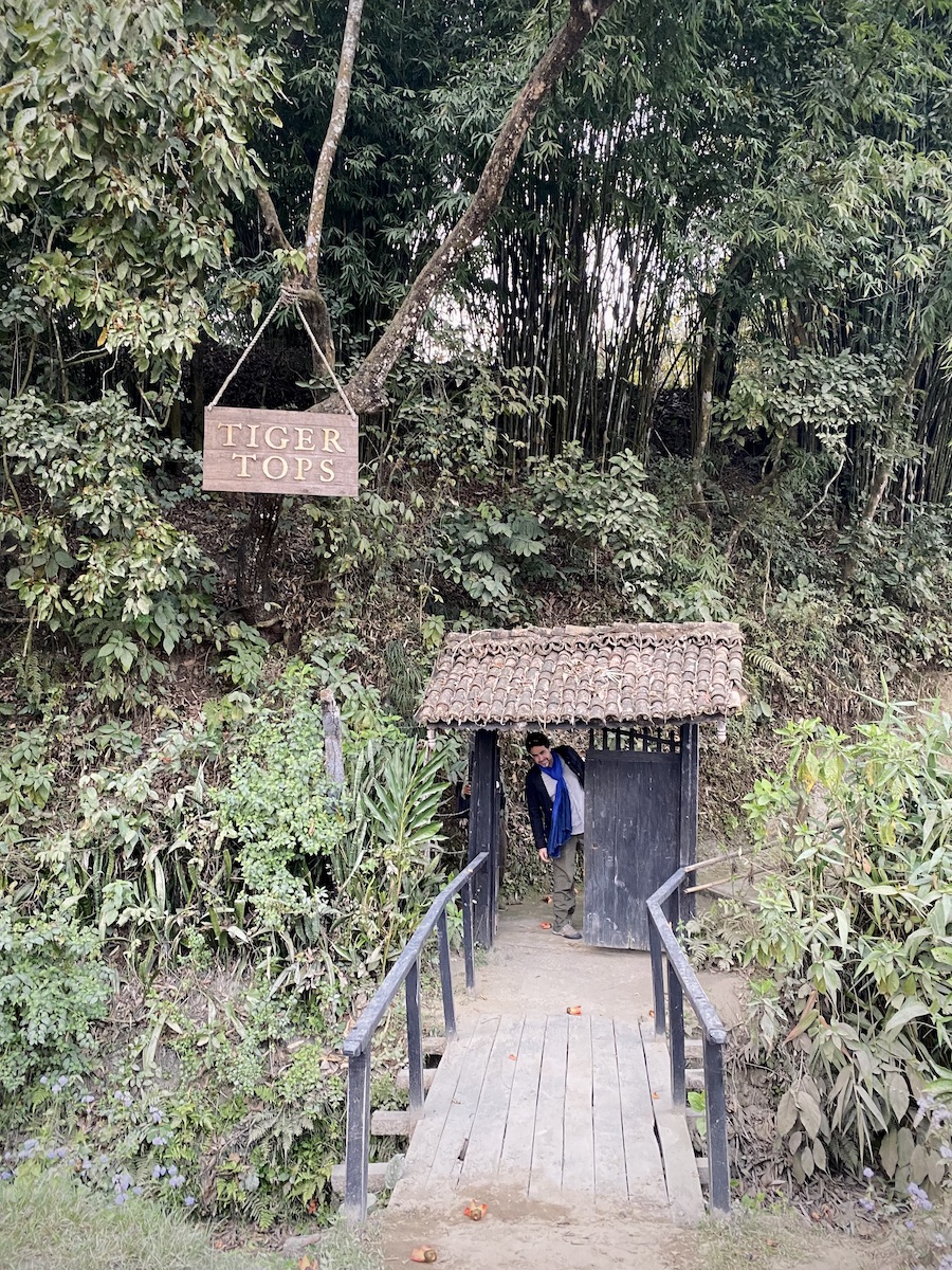 Entry to Tiger Tops Tharu lodge Nepal